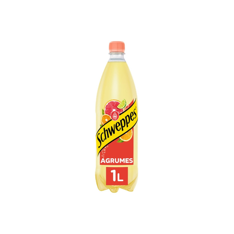 SCHWEPPES - Soda saveur Agrumes - bouteilles de 1 l Sonico.fr