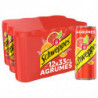 SCHWEPPES - Soda saveur Agrumes - pack de 12 canettes Slim de 33 cl Sonico.fr