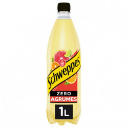 SCHWEPPES - Zero Soda saveur Agrumes - bouteilles de 1 l Sonico.fr