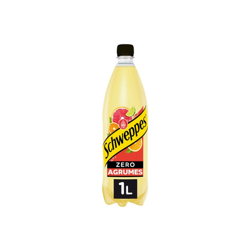 SCHWEPPES - Zero Soda saveur Agrumes - bouteilles de 1 l Sonico.fr