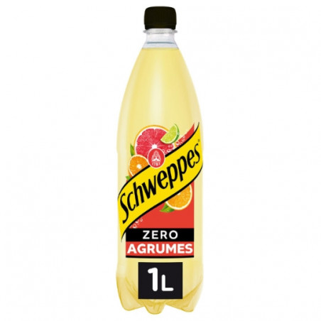 SCHWEPPES - Zero Soda saveur Agrumes - bouteilles de 1 l Sonico.fr