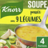 KNORR -Soupe passée aux 9 Légumes Soupe déshydratée - sachet de 105 g Sonico.fr