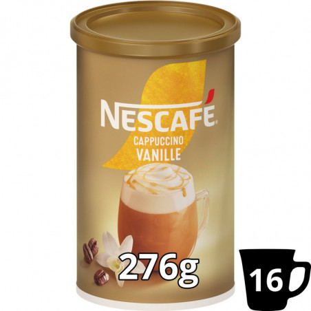 NESCAFE - Cappuccino Vanille Café Soluble - boîte de 276 g  Sonico.fr