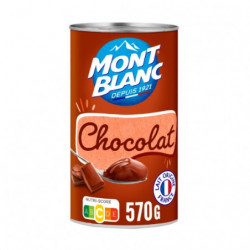 MONT BLANC - Crème Dessert Au Chocolat - boite de 570 g Sonico.fr