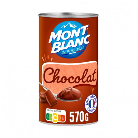 MONT BLANC - Crème Dessert Au Chocolat - boite de 570 g Sonico.fr