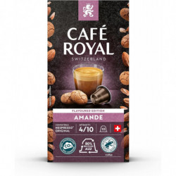 CAFE ROYAL - Amande Café Compatibles Nespresso - boite de 10 capsules Sonico.fr