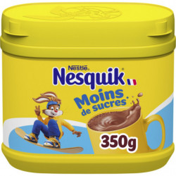NESQUIK - Chocolat en poudre Moins De Sucre - boite de 350 g Sonico.fr
