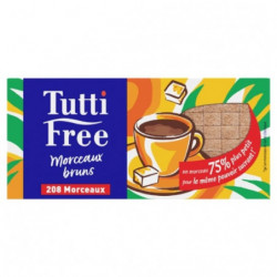 TUTTI FREE - Edulcorant Roux En Morceaux - boite de 290 g Sonico.fr