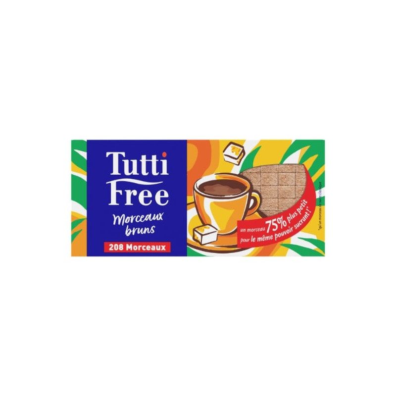 TUTTI FREE - Edulcorant Roux En Morceaux - boite de 290 g Sonico.fr