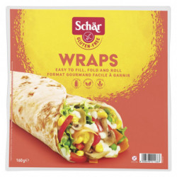 SCHAR - Wraps Galettes Tortillas Sans Gluten - sachet de 2 galettes de 80 g Sonico.fr