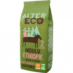 ALTER ECO - Ethiopie Café moulu pur arabica bio - paquet de 260 g Sonico.fr