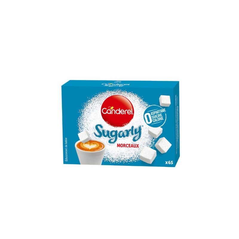 CANDEREL - Sugarly Edulcorant en morceaux - Boite de 65 Morceaux - 130 g Sonico.fr