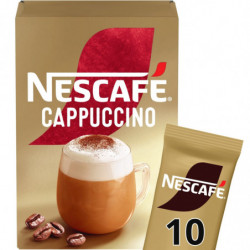 NESCAFE - Café sticks Cappuccino - boite de 10 sticks de 14 g Sonico.fr