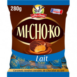 MICHOKO - Bonbons caramel chocolat au lait - sachet de 280 g Sonico.fr