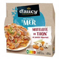 D'AUCY - Matelote Thon Légumes Barquette Micro Ondable Plat Cuisiné - barquette de 300 g Sonico.fr