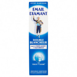 EMAIL DIAMANT - Double Blancheur Dentifrice blancheur immédiate et durable - tube de 75 ml Sonico.fr