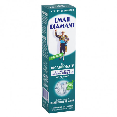 EMAIL DIAMANT - Le Bicarbonate Dentifrice 3 actions ciblées - tube de 75 ml Sonico.fr