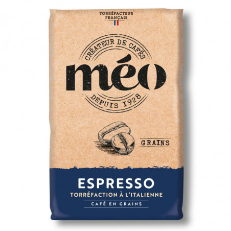 MEO - Espresso Café en grains - Sachet de 1 kg Sonico.fr