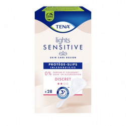TENA - Lights Sensitive Discret Protège-slips - boite de 28 Protège-slips Sonico.fr