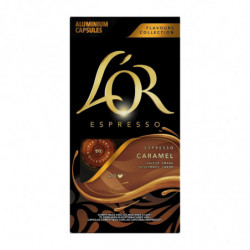 L'OR - Espresso Caramel Capsules café compatible Nespresso - boite de 10 capsules Sonico.fr