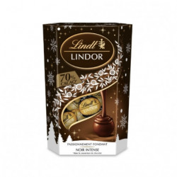 LINDT - Lindor Bouchées de chocolat Noir 70% - boite de 200 g Sonico.fr