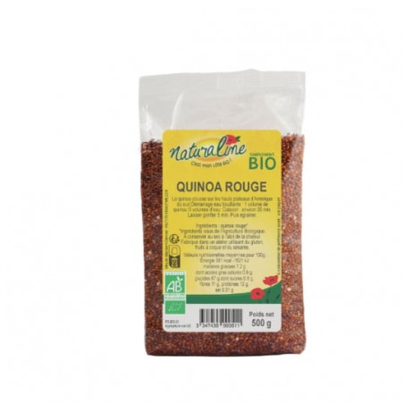 NATURALINE - Quinoa Rouge Bio - sachet de 500 g Sonico.fr