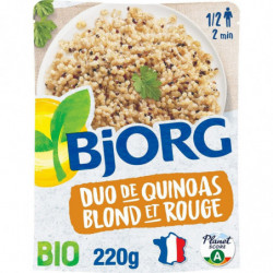 BJORG - Duo de Quinoa blond et rouge Plat cuisiné - sachet de 220 g Sonico.fr