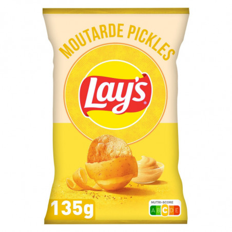 LAY'S - Chips saveur Moutarde Pickles - sachet de 135 g Sonico.fr