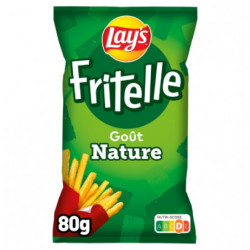LAY'S - Fritelle Nature Frites - Biscuits apéritifs - sachet de 80 g Sonico.fr