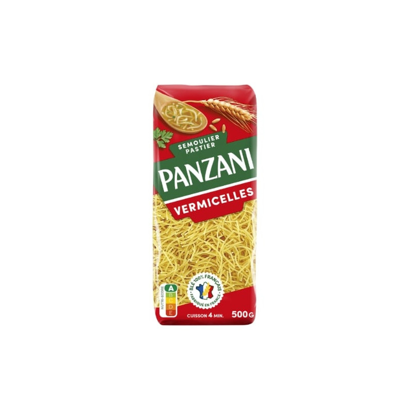 PANZANI - Pates Vermicelles - paquet de 500 g Sonico.fr