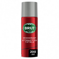 BRUT - Attraction Totale Déodorant Homme Spray Antibactérien - spray de 200 ml Sonico.fr