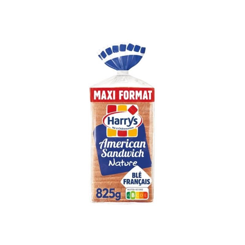 HARRYS -  American Sandwich Pain De Mie Nature - paquet de 825 g Sonico.fr