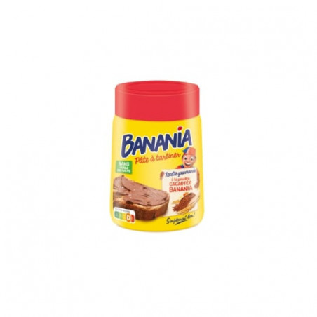 BANANIA - Pâte à tartiner cacaotée - pot de 400 g Sonico.fr