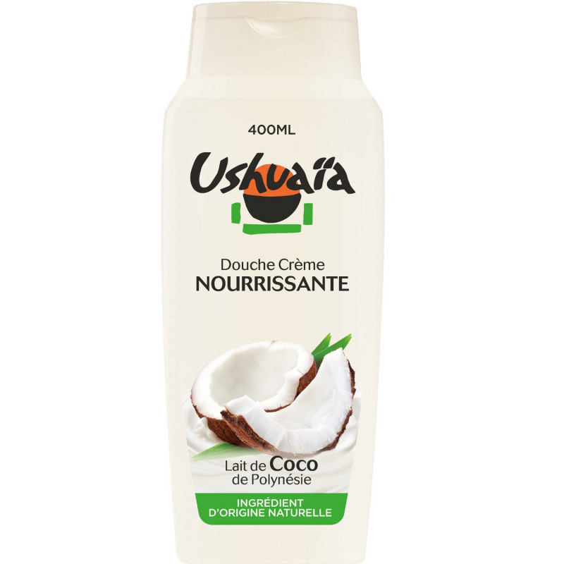 USHUAIA - Crème de Douche Nourissante Coco de Polynésie - flacon de 400 ml Sonico.fr