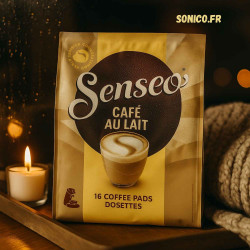 Ambiance détente avec SENSEO Café au Lait. Café doux prêt en 30 secondes. Sonico.fr