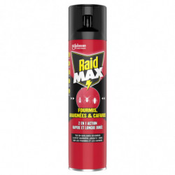 RAID - Max Insecticide Fourmis Araignées Cafards - spray de 400 ml Sonico.fr