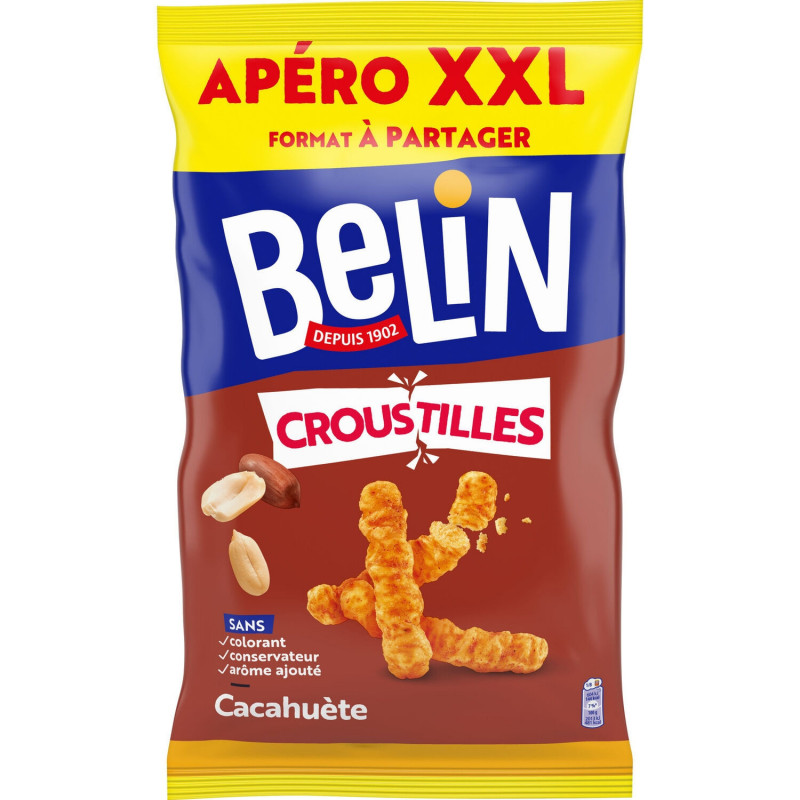 BELIN - Croustilles Biscuits apéritifs aux cacahuètes - sachet de 260 g Sonico.fr