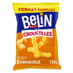 BELIN - Croustilles Biscuits apéritifs goût emmental - sachet de 138 g Sonico.fr