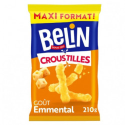 BELIN - Croustilles Biscuits apéritifs goût emmental - sachet de 210 g Sonico.fr