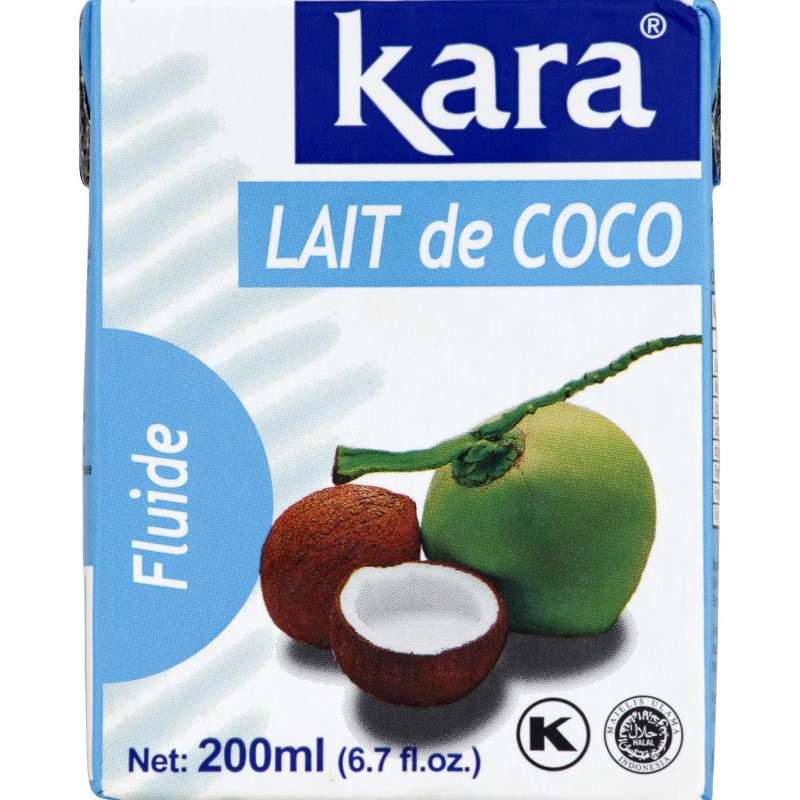 KARA - Lait de Coco Fluide - brique de 200 ml Sonico.fr
