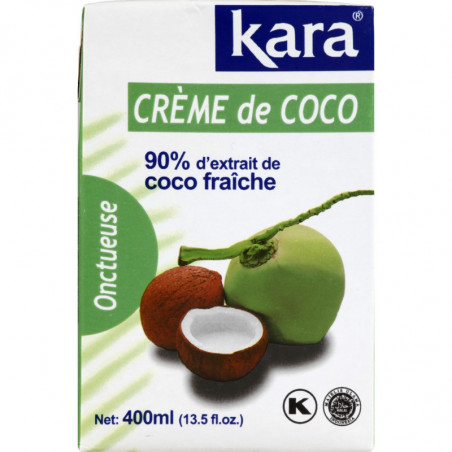 KARA - Crème de coco - brique de 400 ml Sonico.fr