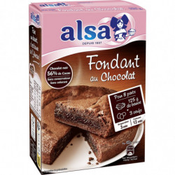 ALSA - Préparation gâteau Fondant au chocolat - boite de 320 g Sonico.fr