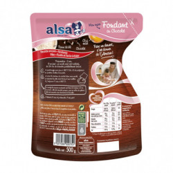 ALSA - Préparation gâteau Fondant au chocolat Prêt à Cuire - sachet de 500 g Sonico.fr