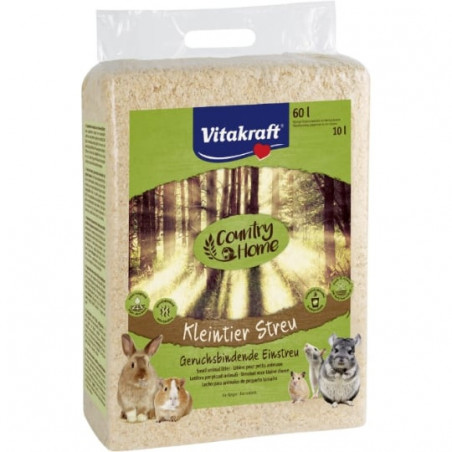 VITAKRAFT - Country Home Comfort Classic Litière copeaux de bois pour rongeurs - sac de 3 kg  Sonico.fr