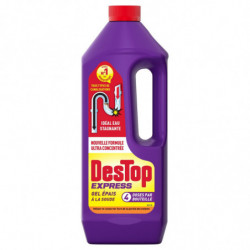 DESTOP - Express - Violet - Gel Déboucheur surpuissant à la soude - flacon de 1 l Sonico.fr