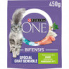 PURINA ONE - BIFENSIS Spécial Chat Sensible Croquettes Dinde - Sac de 450 g Sonico.fr
