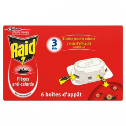 RAID - Pièges anti-cafards - boite de 6 pièges Sonico.fr