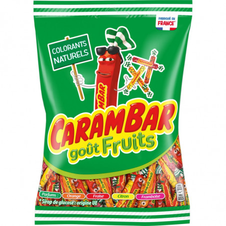 CARAMBAR - Bonbons gout fruits -  sachet de 320 g Sonico.fr