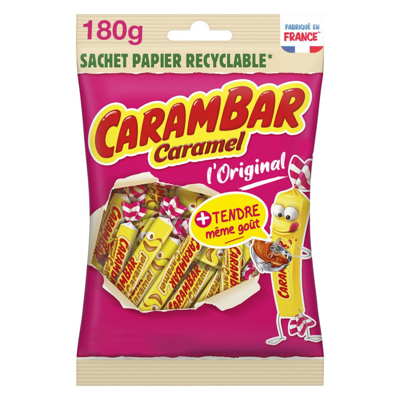 CARAMBAR - Bonbons Caramel -  sachet de 180 g Sonico.fr