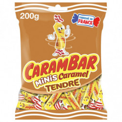 CARAMBAR - Bonbons Minis Caramel Tendre -  sachet de 200 g Sonico.fr